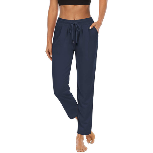 Women's Pocket High Sports Fitness Yoga Leisure Pants