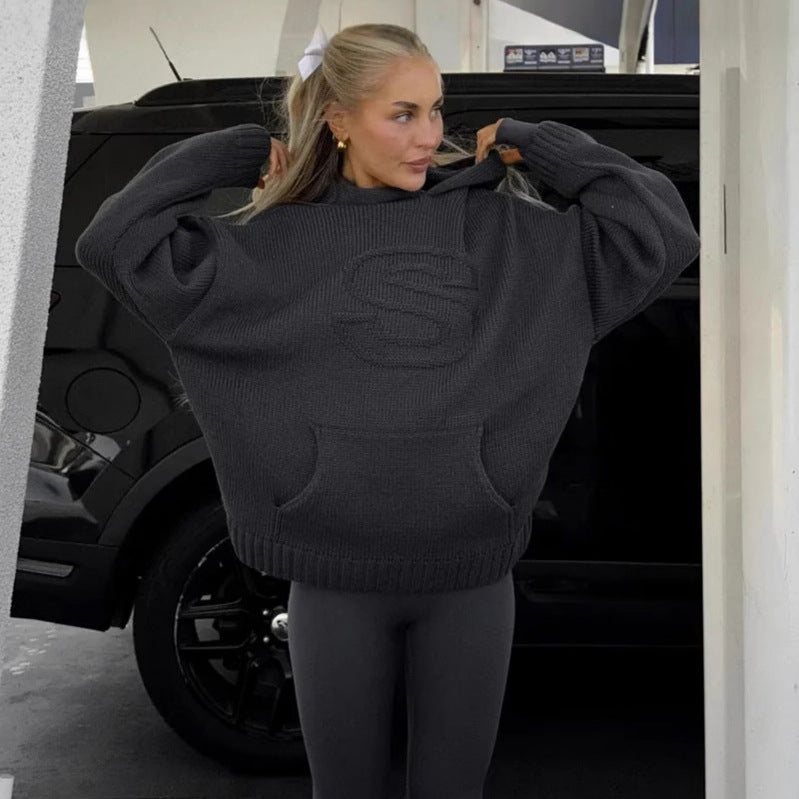 Women's & Men's & American Retro Fashion Pullover Pockets Sweaters
