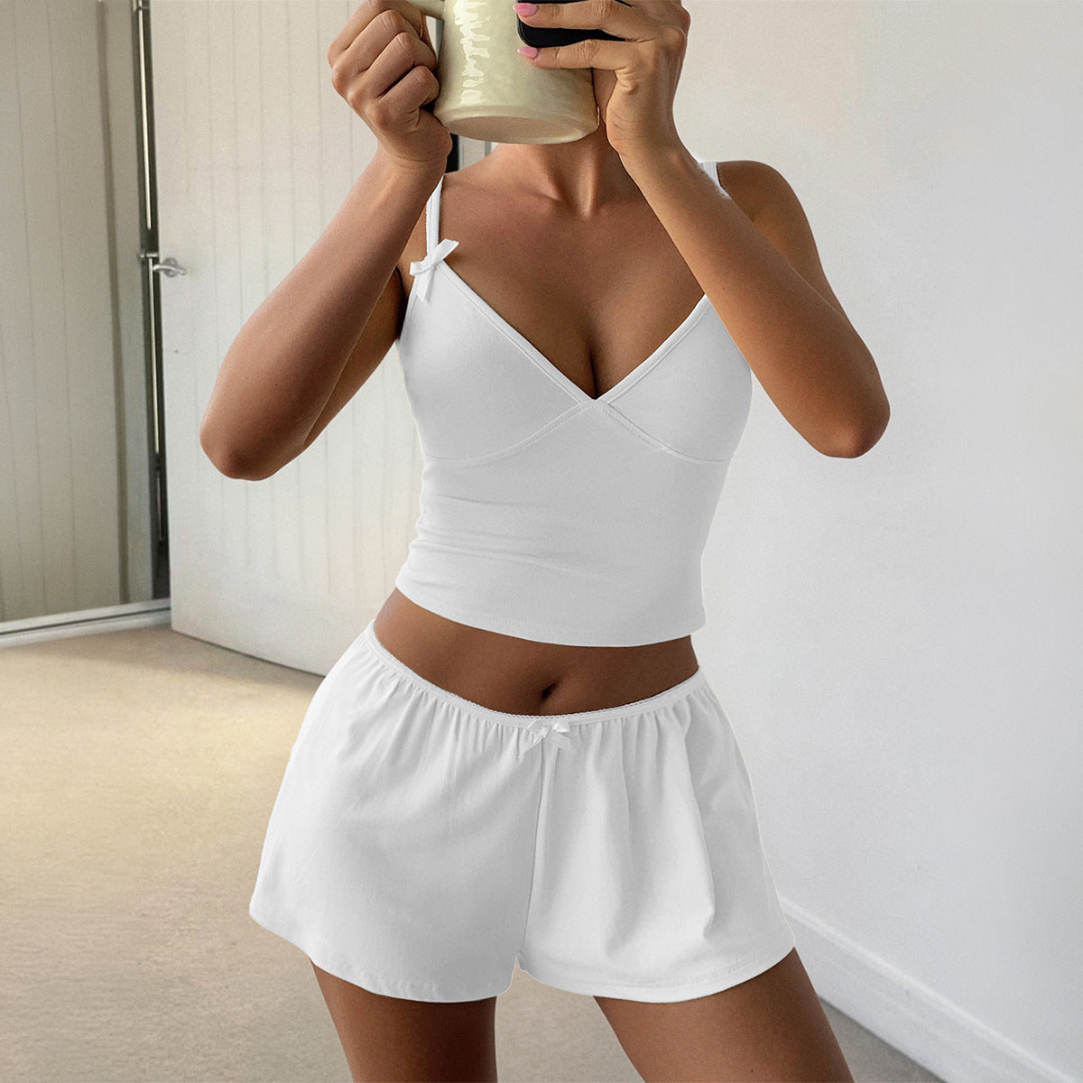 Women's Sports Yoga Style Camisole Two-piece Summer Fashion Casual Suit