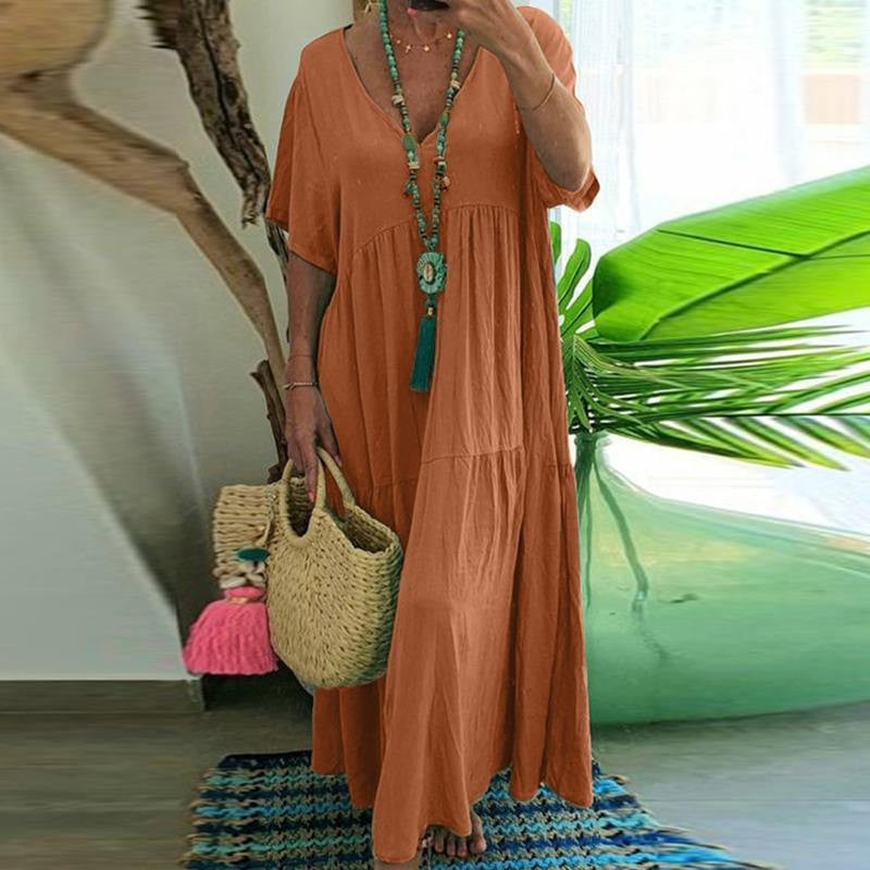 Glamorous Casual Irregular Long Large Hem Dress