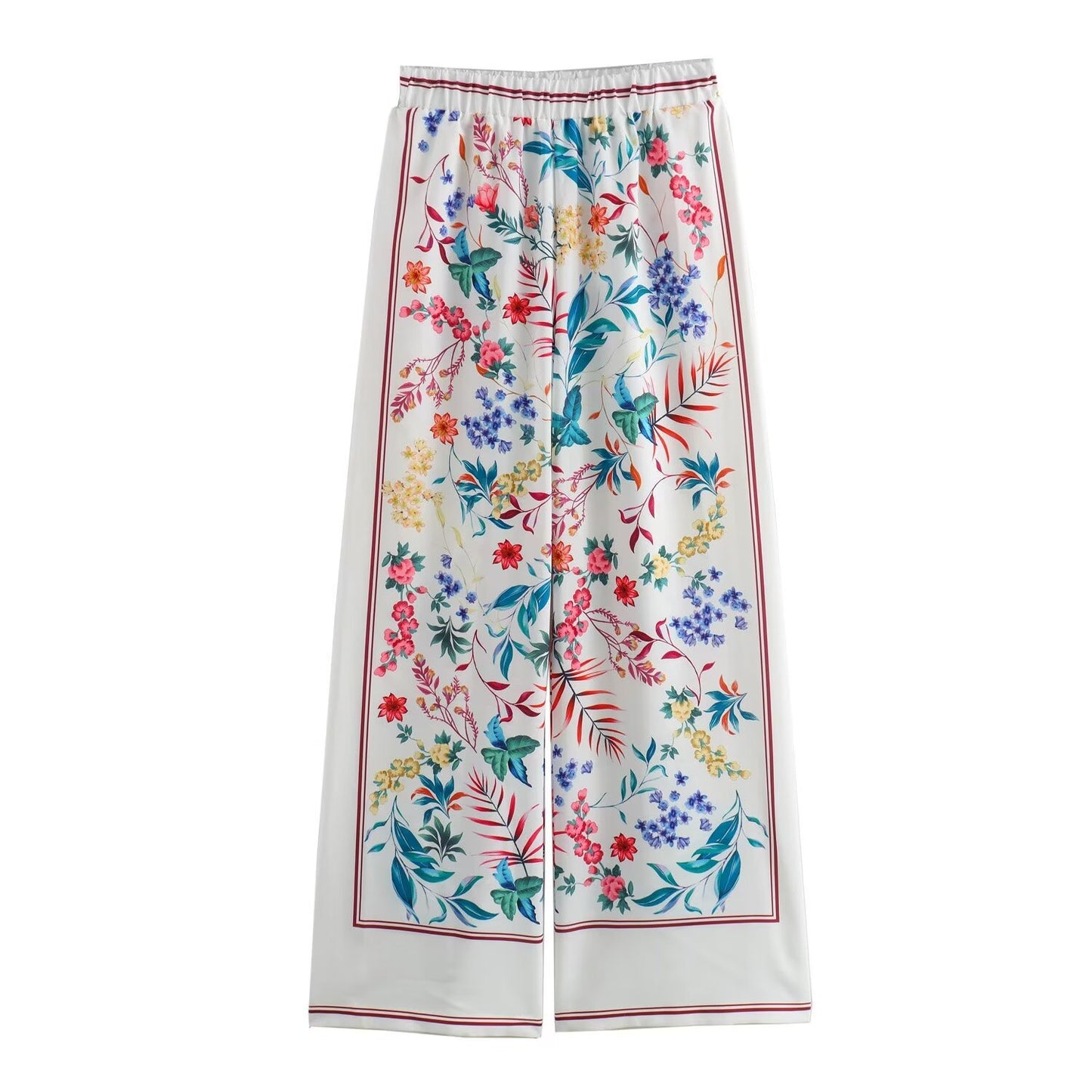 Women's Summer Tube Sexy Printed Casual Straight Suits