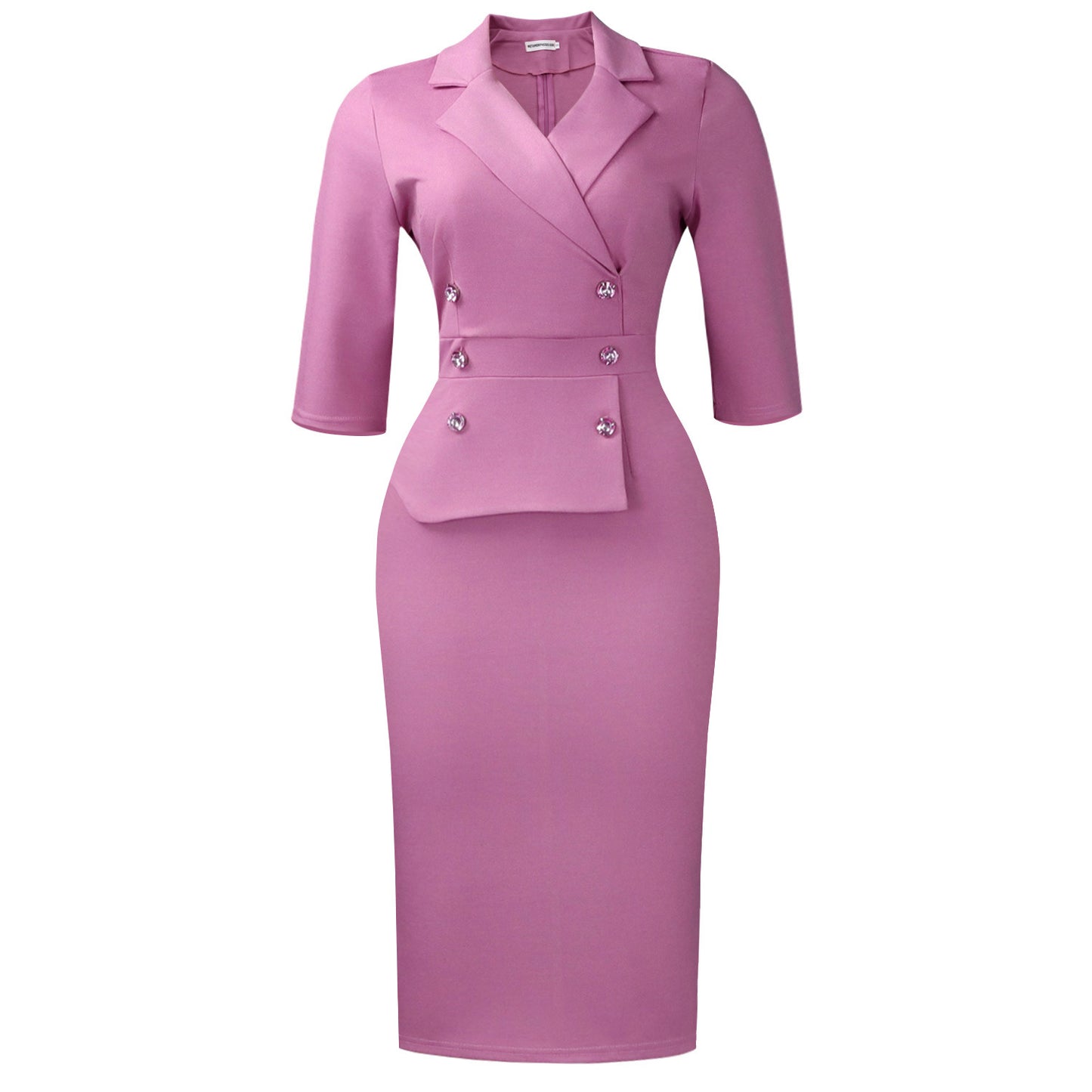 Women's Slim Fit Sheath Pencil Half Sleeve Suits