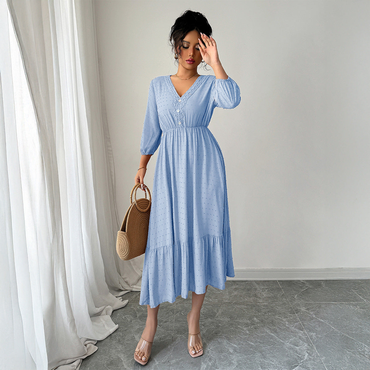 Comfortable Women's Casual Holiday Fashion Long Dress