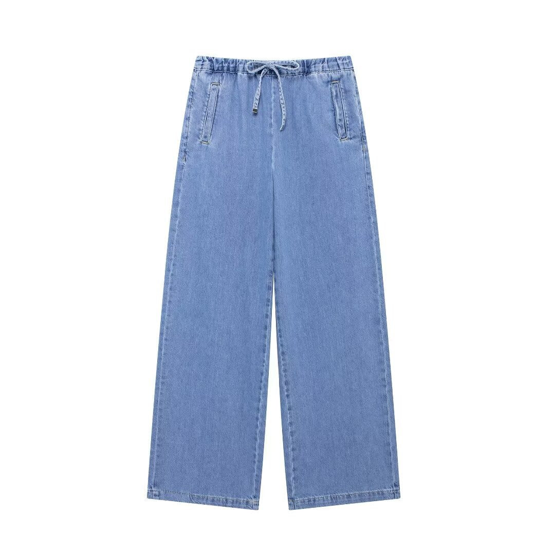 Women's Elegant Trendy Denim Shirt Jogging Suits