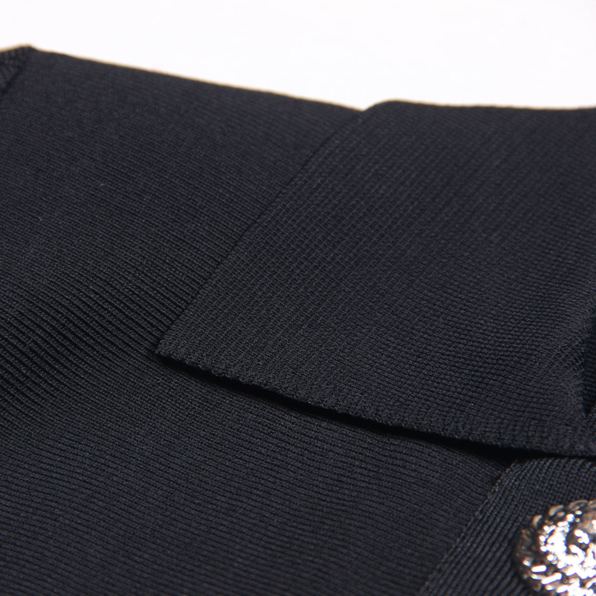 Women's High Quality Knitted Lapel Slim Fit Slimming A- Line Dresses