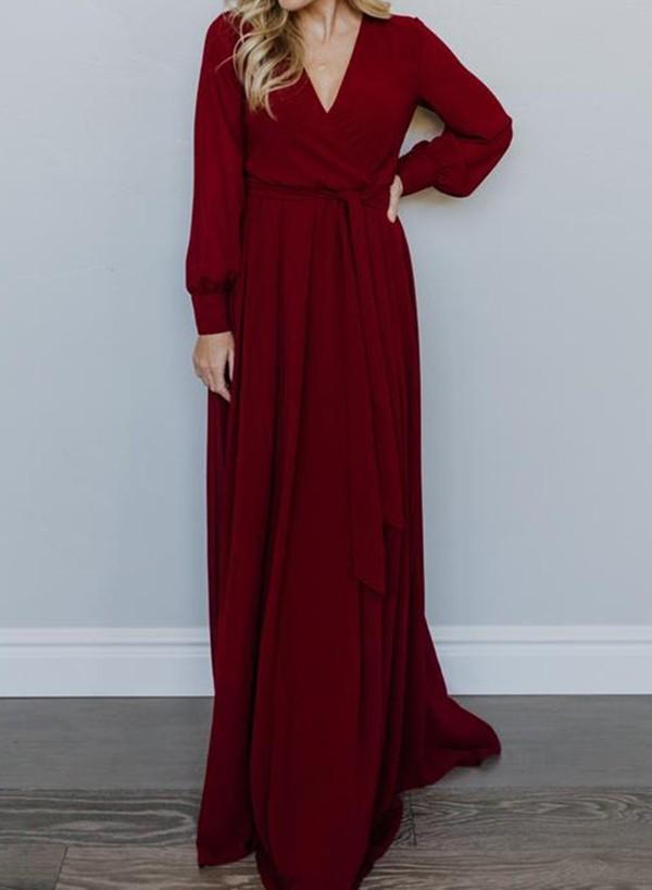 Women's Autumn Dress Long Elegant Multicolor Dresses
