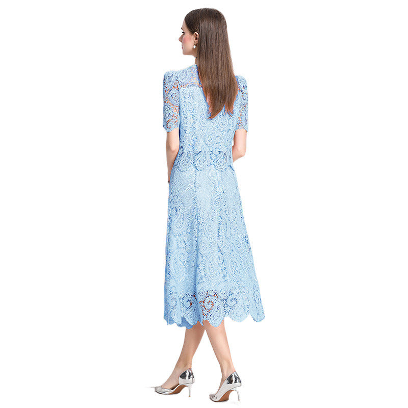 Women's Lace Dress For Graceful Fashionable Two-piece Clothing