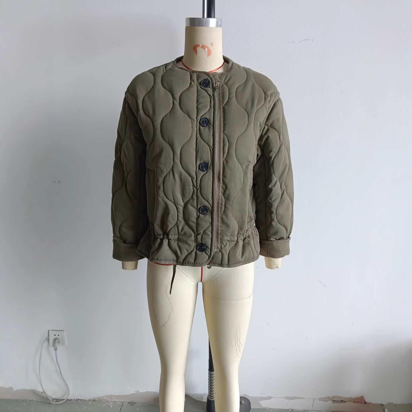 Durable Street Fashion Loose Thread Cotton Coats